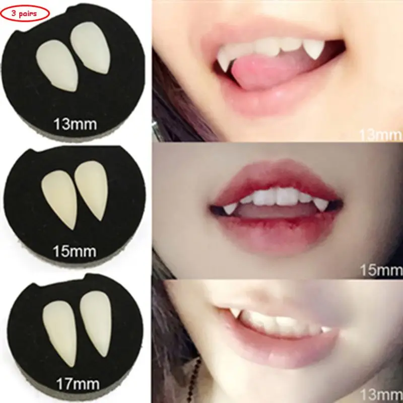 Les Crocs de Minuit – Fausses dents de vampire Halloween