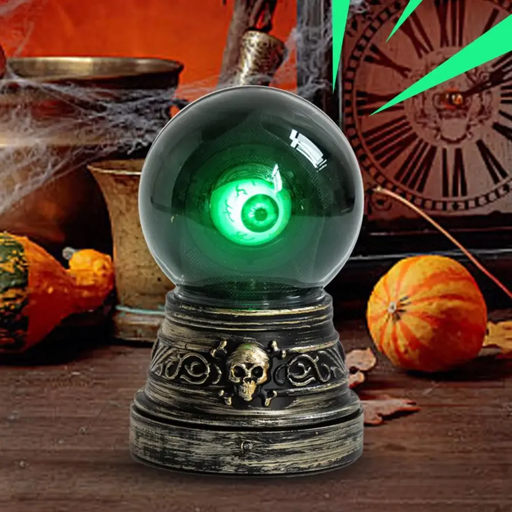 L’Œil de l’Oracle – Boule de cristal Halloween lumineuse et sonore