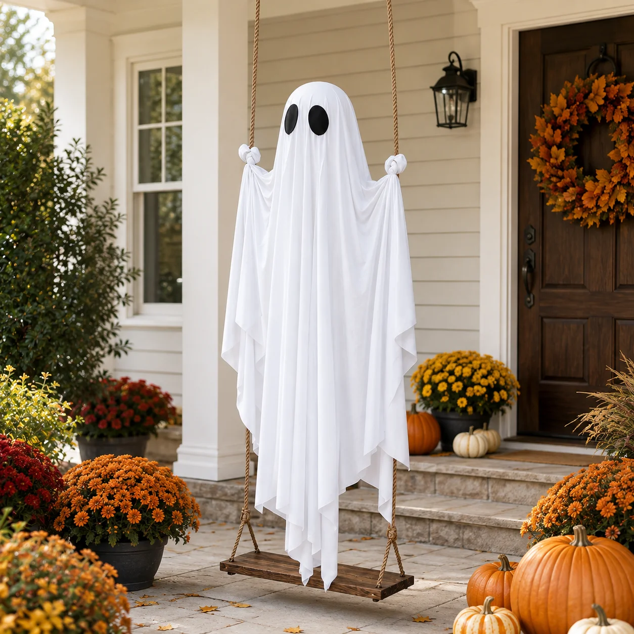 Le Fantôme du Manoir – Décoration Halloween suspendue – Image 5