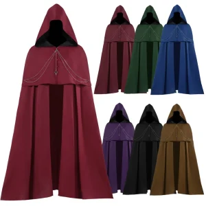 La Cape du Seigneur Noir – Cape gothique à capuche pour adulte