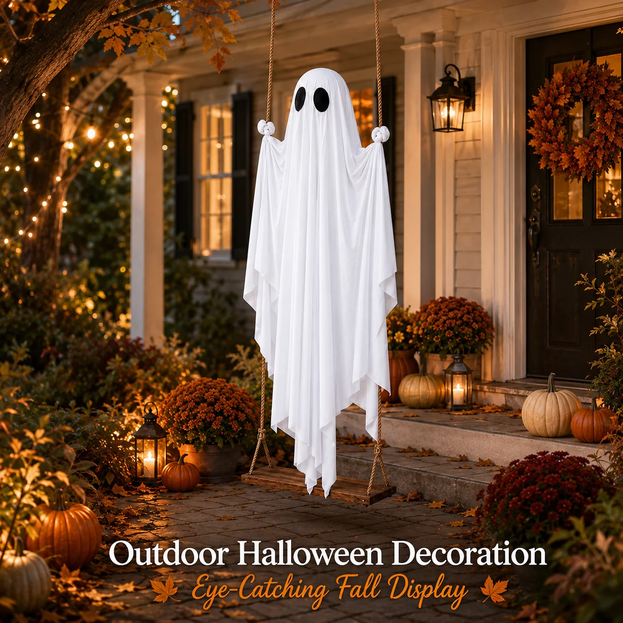 Le Fantôme du Manoir – Décoration Halloween suspendue