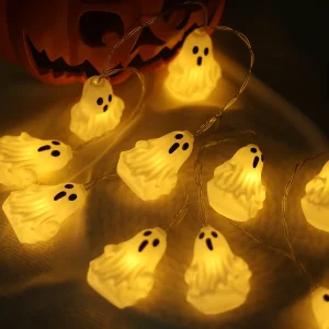 Les Esprits Lumineux – Guirlande LED fantômes Halloween