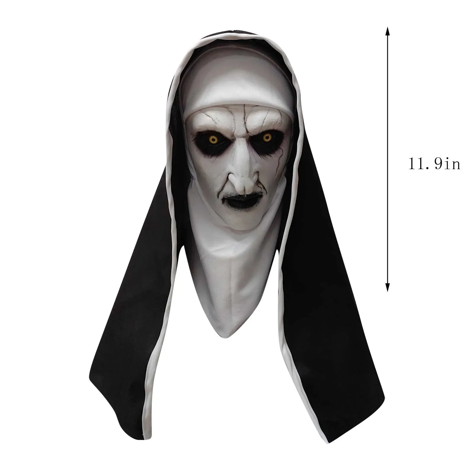Le Voile Maudit – Masque de nonne Halloween – Image 3