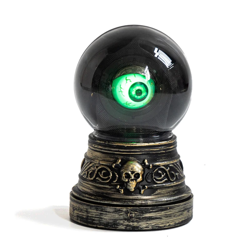 L’Œil de l’Oracle – Boule de cristal Halloween lumineuse et sonore – Image 2